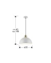 I3-POLO- LAMP 1L -GRIS/LATON